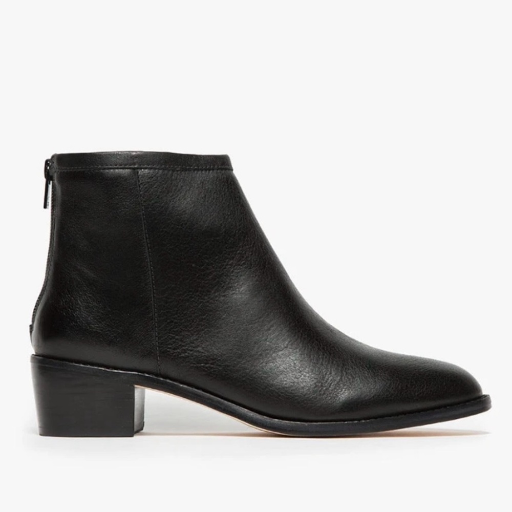 Loeffler Randall Felix Black Leather Ankle Boot